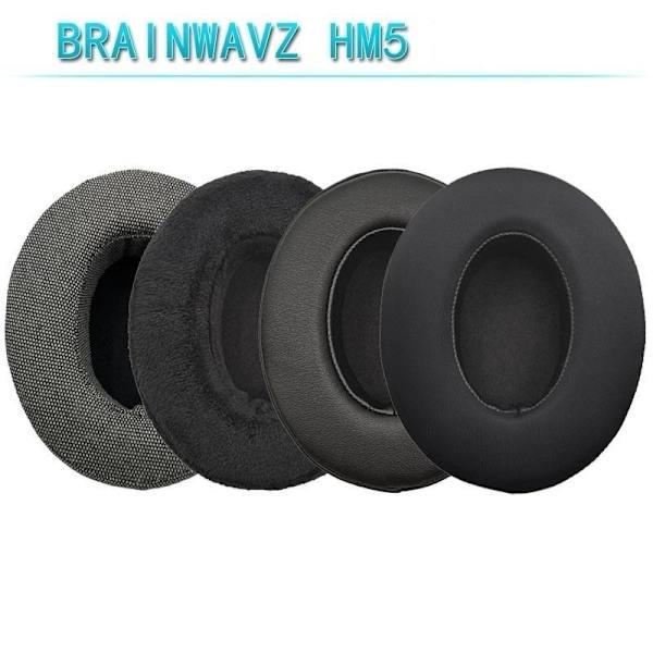 ørepuder puder til Sony Brainwavz HM5 90*110mm pudesæt sort stof