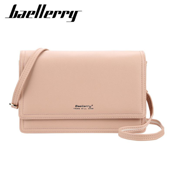 Baellerry Kvinder Mode Små Crossbody Tasker Hasp Telefon Clutch Taske rød