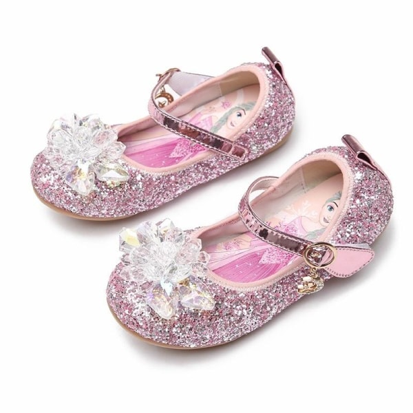 prinsessesko elsa sko børnefestsko pink 17 cm / størrelse 27