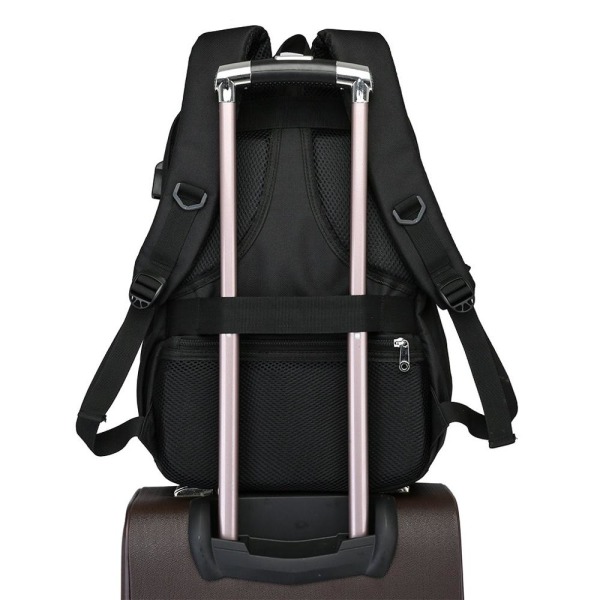 BTS ryggsäck barn ryggsäckar ryggväska med USB uttag 1st svart 4