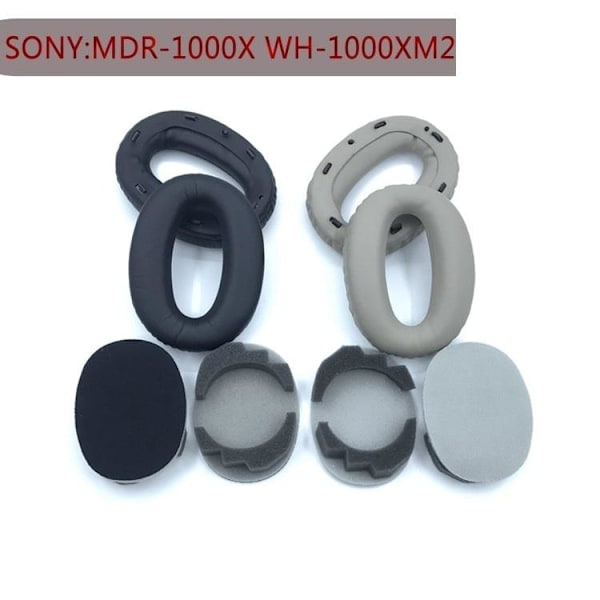 ørepuder / hovedbøjlepuder til Sony MDR-1000X WH-1000XM2 M3 M4 1000x/m2 sort