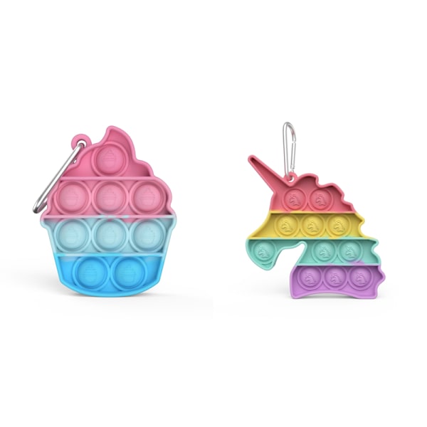 mini pop it fidget toys leksak sensory 2 st