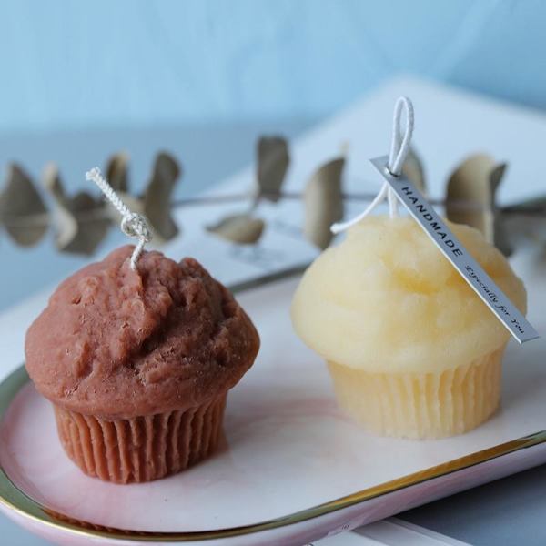 lysforme lys stearinlys gør-det-selv-forme i silikoneform mj90 muffin cup kage
