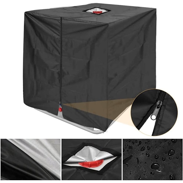 IBC tank cover / IBC överdrag med dragkedja 120*100*116cm grön