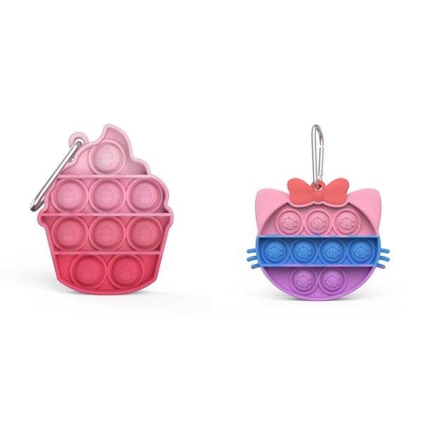 mini pop it fidget toys leksak sensory 2 st