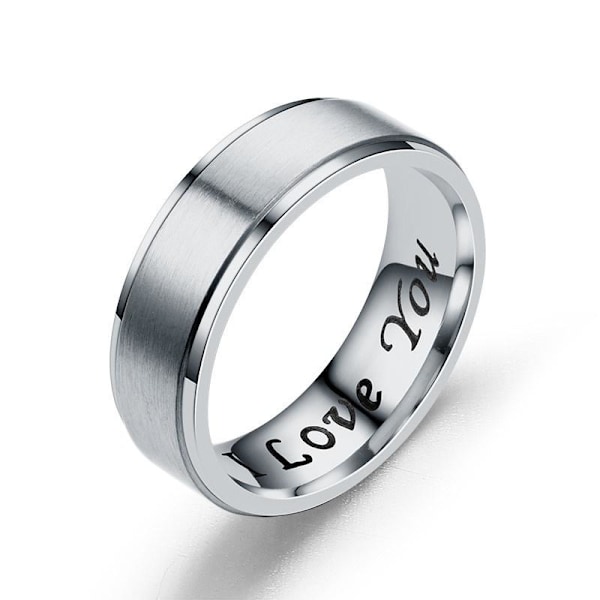 Dobbelt-stegsring - Forever Yours i matchende mat finish og symbol 6 mm facet sort nr. 9