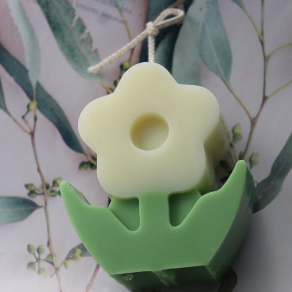 ljusformar ljus stearinljus DIY gjutformar i silikonform YL002B 8.9X4.5X10.2CM