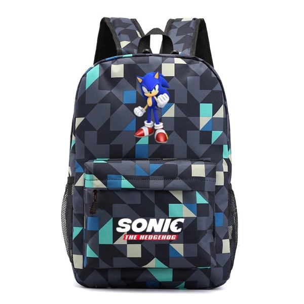 Sonic rygsæk børne rygsække rygsæk 1 stk sort/blå 2