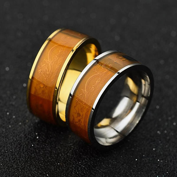 Shuanglong Smart Ring - Vedenkestävä ja kestävä puhelimen löytäjämerkki teräksen väri nfc ssangyong Nro 9