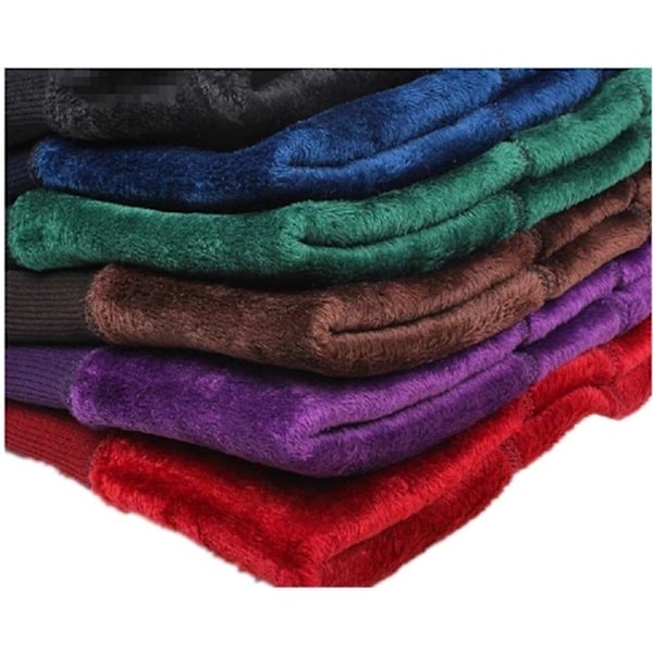 vuoratut talvi leggingsit stretch lämpimät leggingsit lämminhousut sort 200 g (One Size)