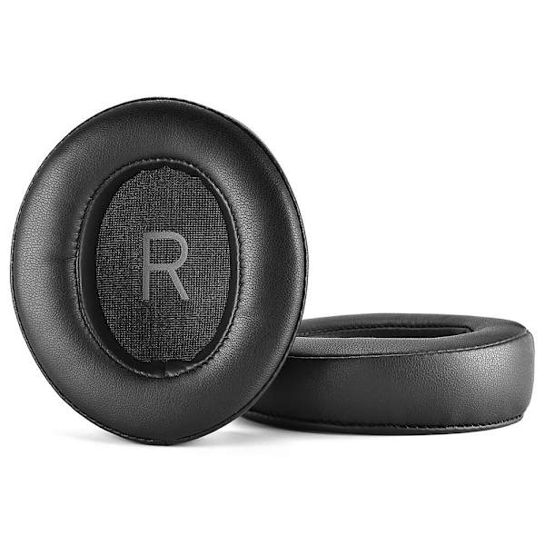 öronkuddar hörlurskuddar kuddar för sennheiser MOMENTUM 3.0 svart läder