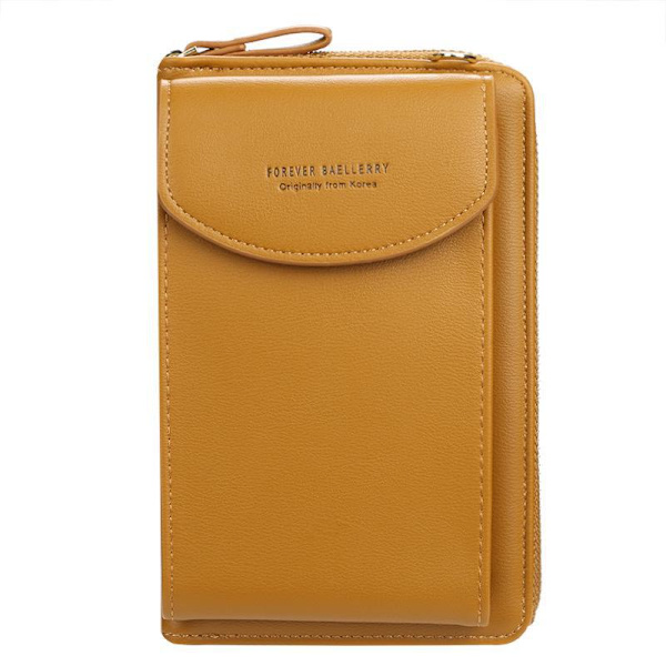 Mode Kvinnor Plånbok Crossbody Väska Koppling Läder korthållare Rosa