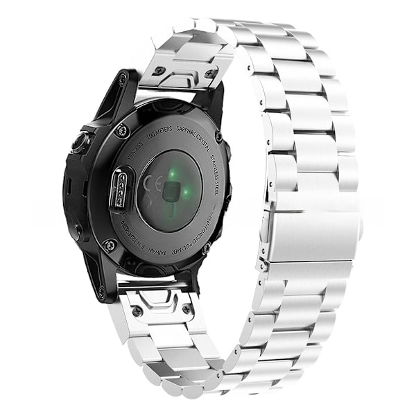 teräksinen rannekoru Garmin Fenix ​​​​5s Fenix ​​​​6s hopea