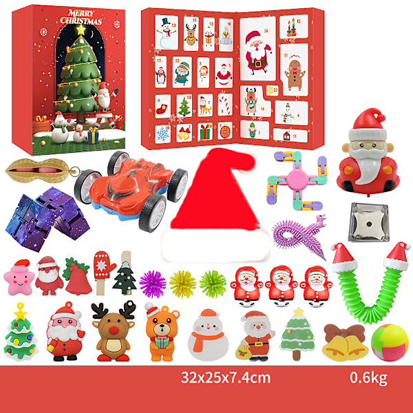 24-dages nedtælling Fidget Toy Julekalender - 24 overraskelser JR05