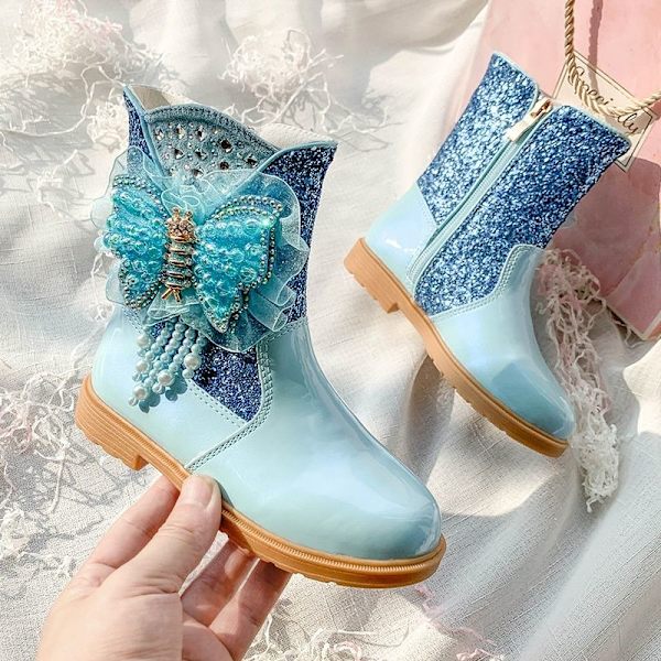elsa prinsessa kengät lapsi tyttö paljeteilla vaaleanpunainen 20,3 cm / koko 31