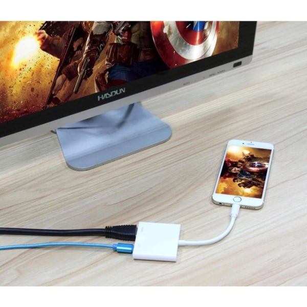 Lightning till HDMI adapter, 1080P, för iphone ipad