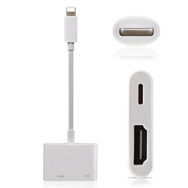 Lightning-HDMI-sovitin, 1080P, iPhone ja iPad