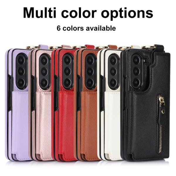(Til Samsung Galaxy Z Fold 7) Holdbart telefoncover med ringgreb brun