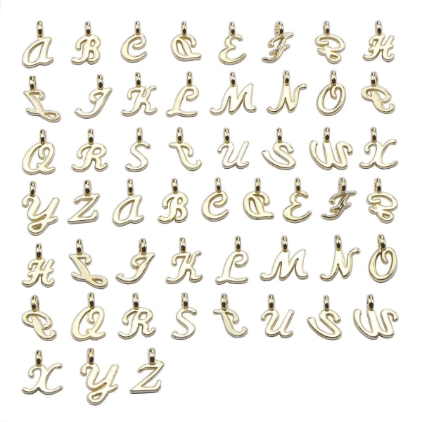 berlocker smyckes örhängen alfabet diy pack 26 st