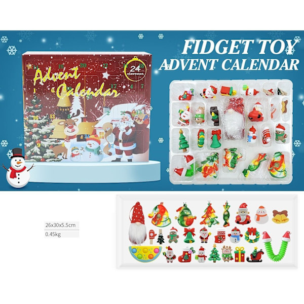 adventskalender julekalender fidget legetøjspakke/sæt