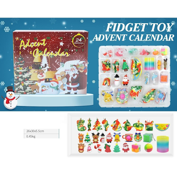 adventskalender julekalender fidget legetøjspakke/sæt