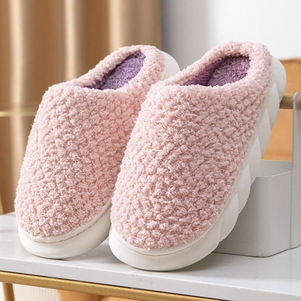 fluff tofflor varma tofflor innetofflor PC04 rosa 36-37 (insida 24cm)