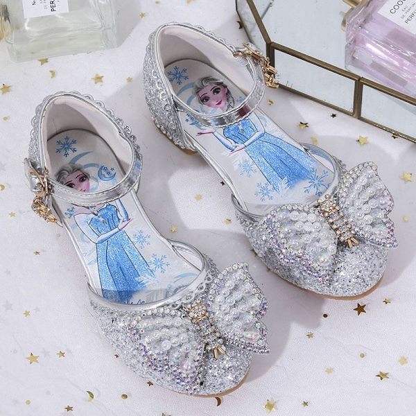 prinsessa elsa skor barn festskor flicka rosa 18.5cm / size28
