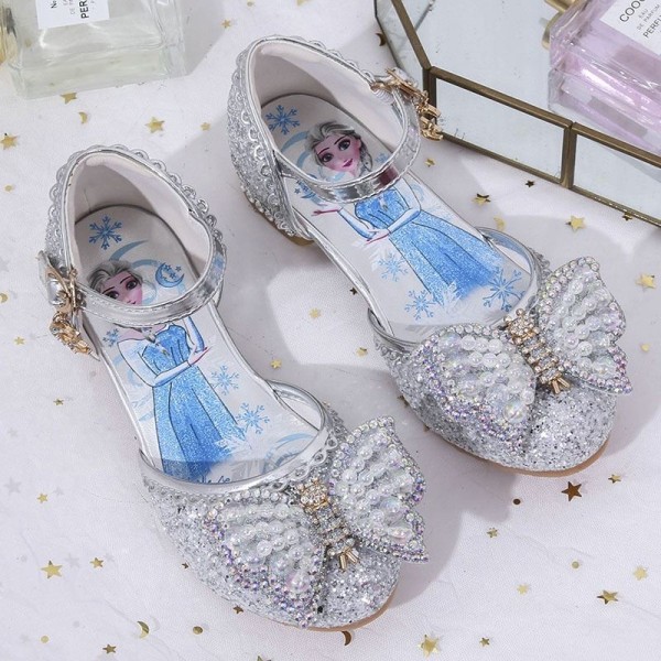 prinsesse elsa sko børn fest sko pige blå 16,5 cm / størrelse 24