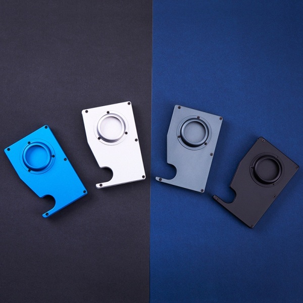 airtag plånbok wallet korthållare kort RFID blå