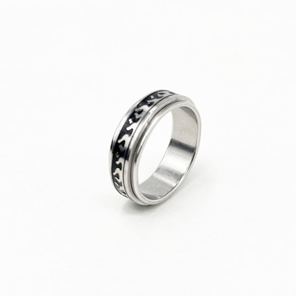 anti-ångest spinner fidget roterande ring ringar Size11/20.8mm