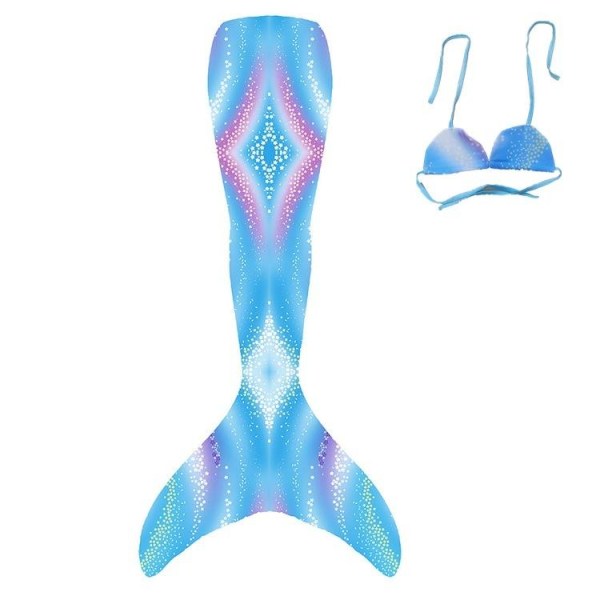 havfrue bikini monofin havfrue fin børn havfrue hale topnederdel (uden monofin) e l (kropshøjde 120-130 cm)