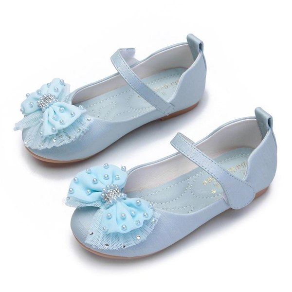 prinsesskor elsa skor barn festskor himmelsblå 18cm / size29