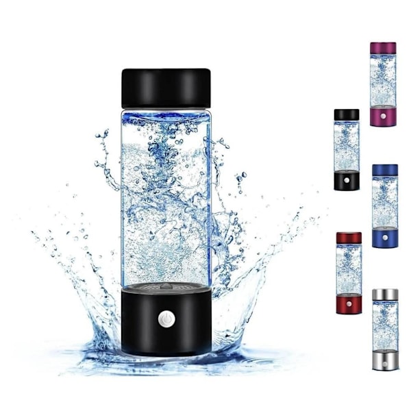 Vannionisator 420 ml vannflaske svart