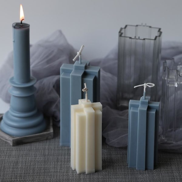 kynttilän muotit sytytä kynttilät tee-se-itse muotit silikonimuotissa yke5506 pieni rakennuspalikka