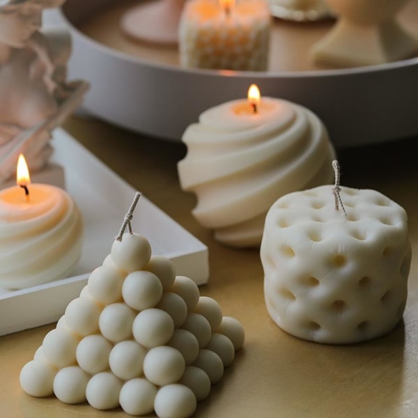 kynttilän muotit sytytä kynttilät tee-se-itse muotit silikonimuotissa lz22101 rombus rubikin kuutio
