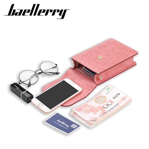 Baellerry Naisten Pienet Crossbody Laukut Pu Nahka Puhelin Clutch V keltainen