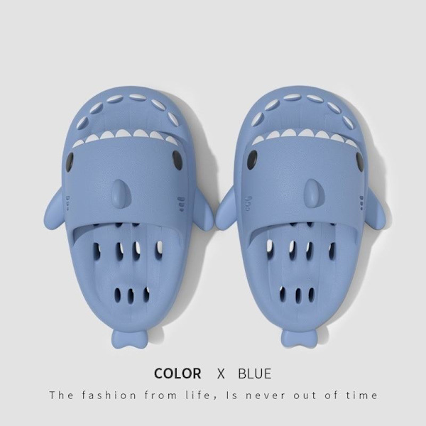 shark tofflor badtofflor massagetofflor herr dam blå 38-39