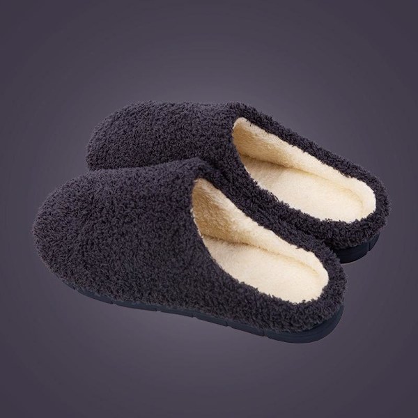 fluff tofflor varma tofflor innetofflor mt612 grå 40-41 (insida 26cm)
