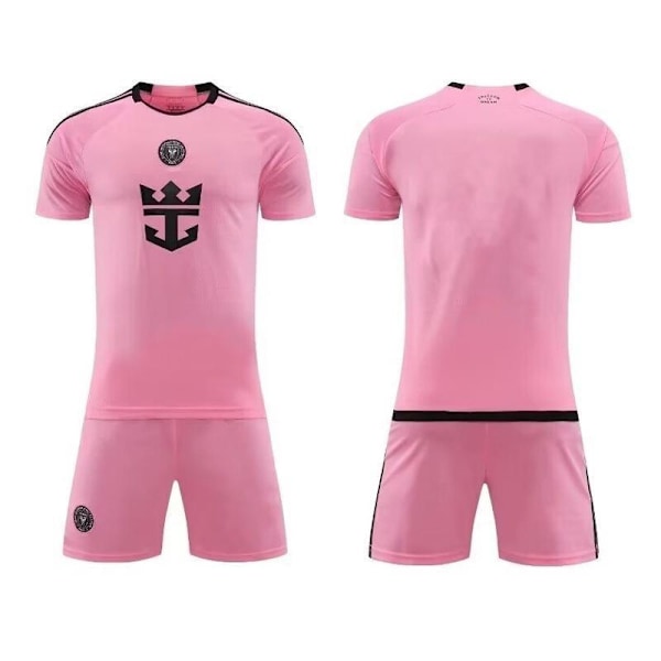 Miami Home Pink Kids Fodboldtrøje og Shorts til Voksne - Andnin L/175CM