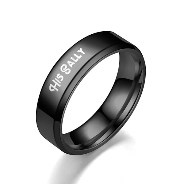 Sort Onyx parring High End modesmykker Trin forlovelsesbryllup 8 mm donkraft til mænd nr. 13