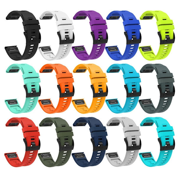 armbånd silikone Garmin Fenix ​​​​7xpro fenix 6x blå A