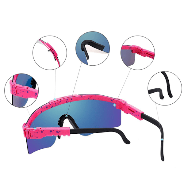 solglasögon sunglasses polariserade cykel sport unisex C10