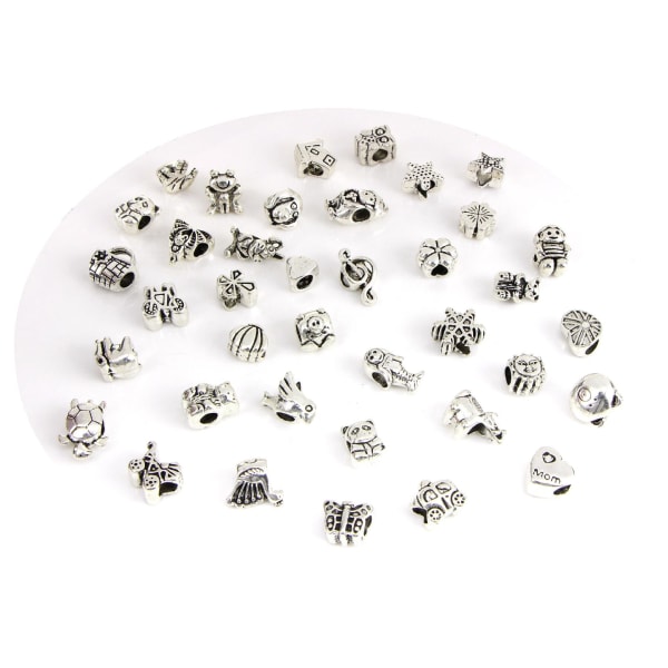sjarm smykker øredobber DIY pakke 38 stk