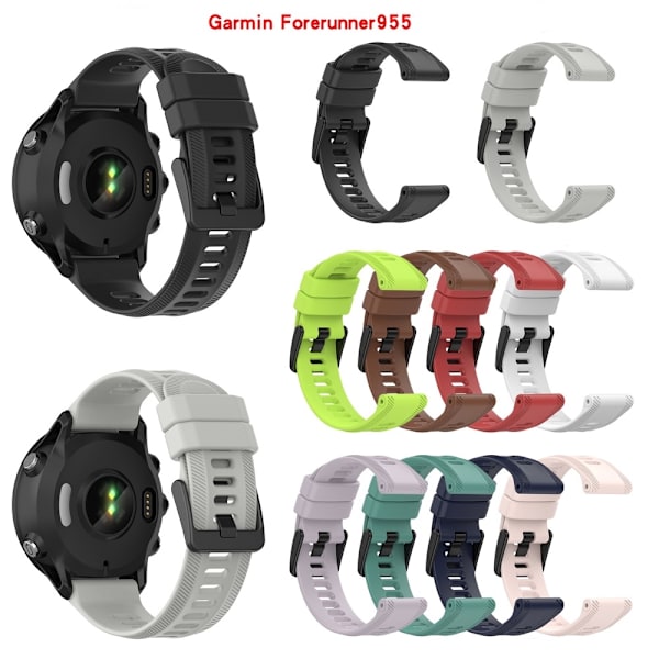 armbånd silikon Garmin Forerunner 955 F965 kaffe