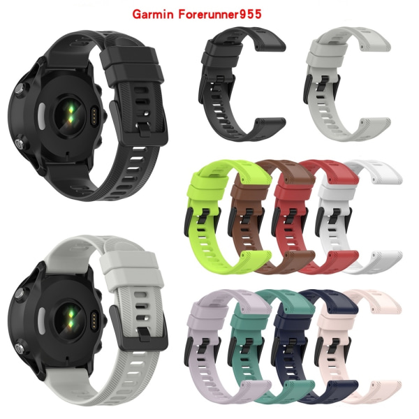 armbånd silikone Garmin Forerunner 955 F965 sort