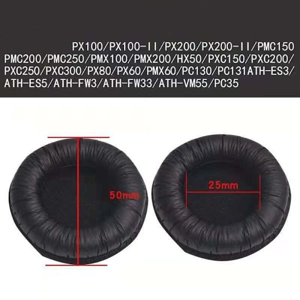 korvatyynyt Sennheiser PX100 PX200 PX80 95 FW33 KOSS PP H6020H608 musta