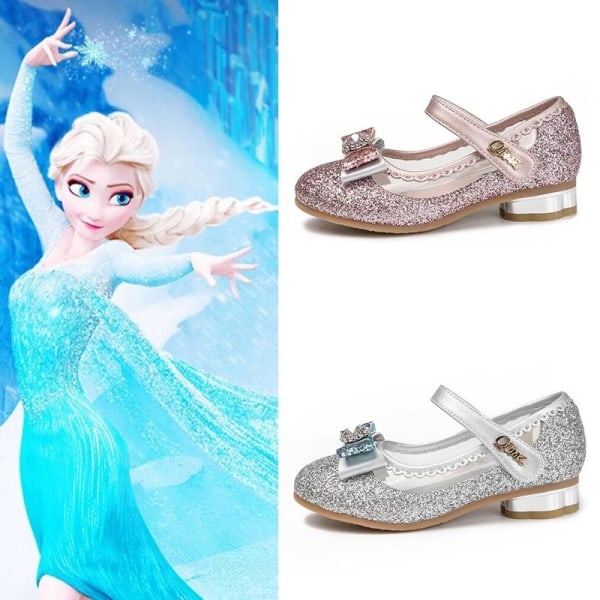 prinsessesko elsa sko børnefestsko blå 18,2 cm / størrelse 28
