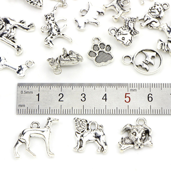 charms smykker øreringe diy pack 30 stk som på billedet