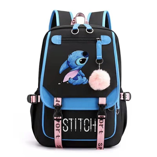 stitch reppu lasten reput reppu USB-liitännällä 1kpl sininen 2