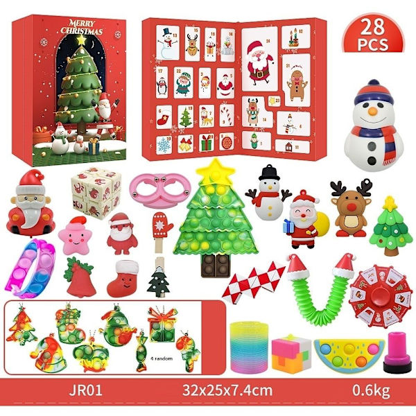 adventskalender julekalender fidget legetøjspakke/sæt